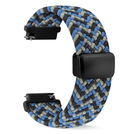 SIMYYO Nylon Magnetic Bands Quick Release Braided Nylon Watch Bands Stretchy Sport Replacement Strap for Men and Women 18mm 19mm 20mm 22mm