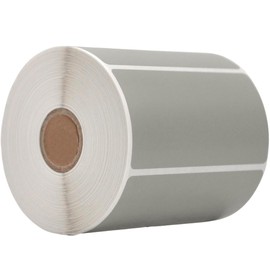 WOD Direct Thermal Gray Labels 4" x 6" - 250 Stickers per Roll, Rectangular Permanent Adhesive for Color Coding, Labeling, Inventory Management at Home, Business, and Classroom.
