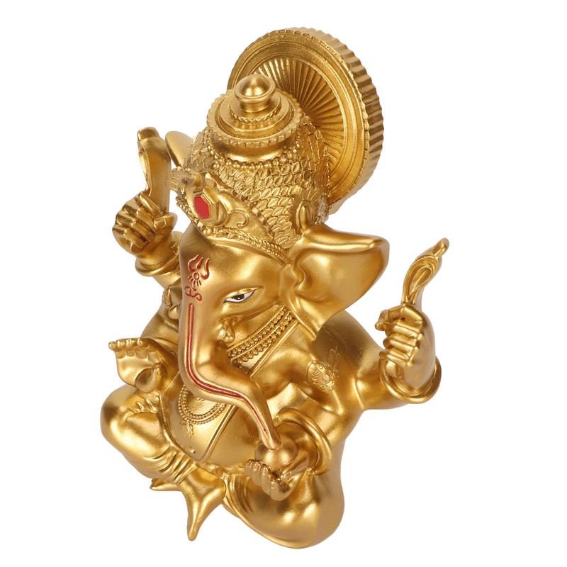 Indian Ganesha Statue Elephant Hindu God Sculpture Resin Decorative Indian