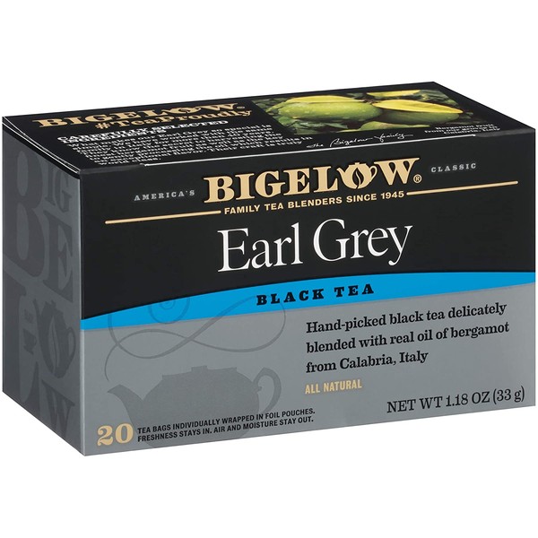 Bigelow, Earl Grey Tea (Caffeinated), 20 Count