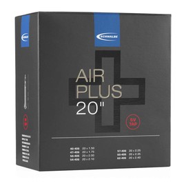 Schwalbe Unisex's SV7AP AIR Plus Tubes, Black, 40/62-406