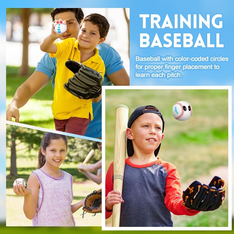 Fokmuaex Pro Baseball Pitching Grip Trainer with Finger Placement Guide