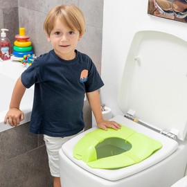 InnovaGoods - Foldable children's toilet seat, non-slip and safe, hygienic and easy to clean, with splash guard and carry bag, colourful, polypropylene