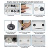 Tornillos para asiento de inodoro Bisagras Perno Tuercas superiores de