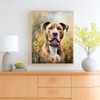 OKSGYTA DIY Paint by Numbers for Adults Pitbull and Flowers