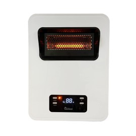 Dr Infrared Heater HeatStyle 2-Way Wall Mount or Portable Space Heater, Energy Saving Dual-Heat System, Child and Pet Safe, Powerful 1500 Watt Space Heater White
