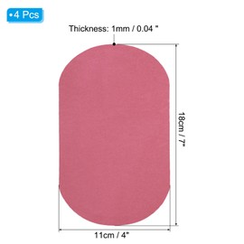 PATIKIL Iron-on Patches, 4Pcs 7x4 Inch Elbow Knee Velvet Patches Repair Patches Kit for Clothing Pants Shirts Jackets Mending and Decorating, Pink