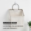 RUIPBOTE Wall-Hanging Storage Bags, Desktop Organizer Basket Cotton Linen Hanging