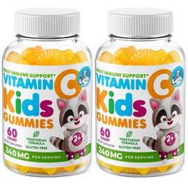 DR. MORITZ Vitamin C Gummies for Kids & Adults 240 mg - Immune Support Low-Sugar Chewable Vitamins for Toddlers - Vegetarian Gelatin-Free Children's Dietary Supplement (Citrus Flavor) (120 Count)