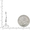 Sterling Silver Whale Tail Dangle Earrings