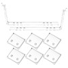 8 Pcs Shower Splash Guards Curtain Clips Set for Shower