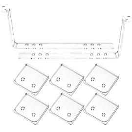 8 Pcs Shower Splash Guards Curtain Clips Set for Shower Liners and Curtains to Keep Water Windproof Acrylic Adhesive Clear Curtain Holder