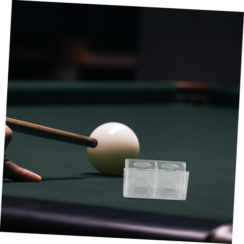 WHAMVOX 5pcs Transparent Pool Chalk Holder Lightweight Case for Billiards