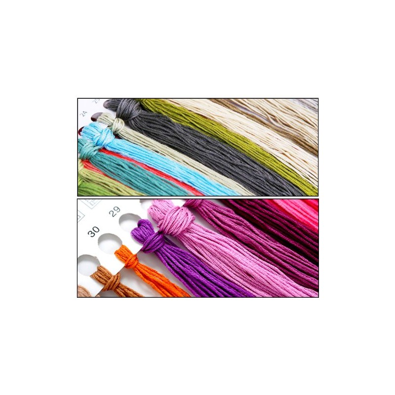 R-STYLE Cross Stitch Embroidery Kit with Embroidery Tool Set (Cherry