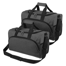 Finnhomy 20L Underseat Cabin Bag,Carry On Luggage for Airlines, Travel Duffle Bag with Multiple Pockets, Adjustable Shoulder Strap, Fits Under Seat, 2 PACK