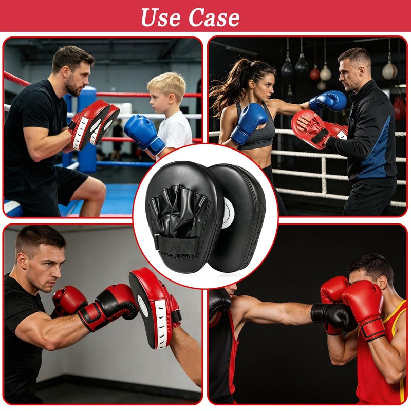 Boxing Pads Focus Mitts, Hook and Jab Punch Bag Target