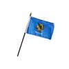 Oklahoma 4x6in Stick Flag - 1 dozen pack