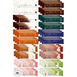 AGF Blendy Cafe Ratory Sticks, Thick Series, 10 Types x 6 Each (60 Total), Assorted Set