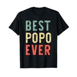 Best Popo Ever Funny Retro Vintage T-Shirt