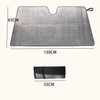 Car Sun Shade Windscreen 130 x 65 cm, Sun Protection