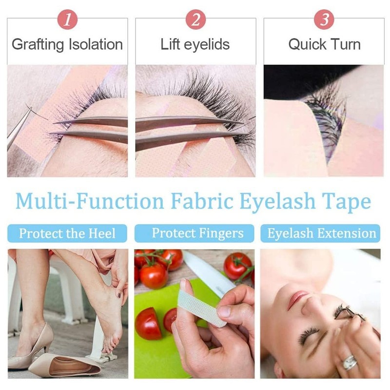 4 Rolls of Eyelash Tape Eyelash Extension Tape Eyelash Insulation