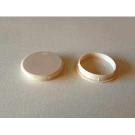 Hinge and Bracket Supplies Pack of 10 35mm Hole Covers for Cupboard Hinge Dark Grey