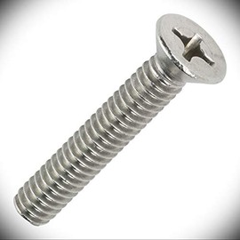 High-Strength Sheet Metal Screws - Durable Screws for Indoor and Outdoor Use - Versatile Screws for Crafting - 10-32 x 1-1/4" Size Flat Head Machine Screws Phillips Drive Stainless Steel Set of 100