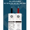 DIHOOL DC Circuit Breaker,50A 2 Pole,12V to 240 Volt Solar