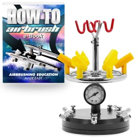 PointZero Eight Airbrush Holder Station with 6-Way MAC Splitter Manifold