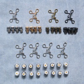 8 Sets Adjustable Waist Buckle Extender,Jeans Extender Waist Extender Button for Adults and Kids Waistband Tightener