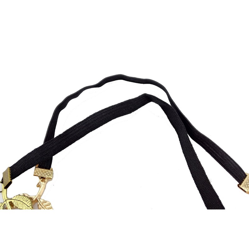 yueton?Pack of 2 Alloy Leaf Elastic Hair Band Headband Fashion