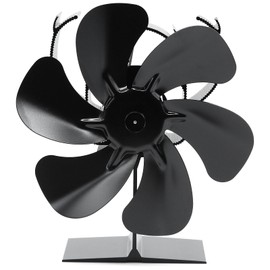 YAZIONG Stove fan log burner fan wood burner fans 6 blades small stove fan heated powered fireplace fan Eco wood stove fan for wood/log burner/fireplace