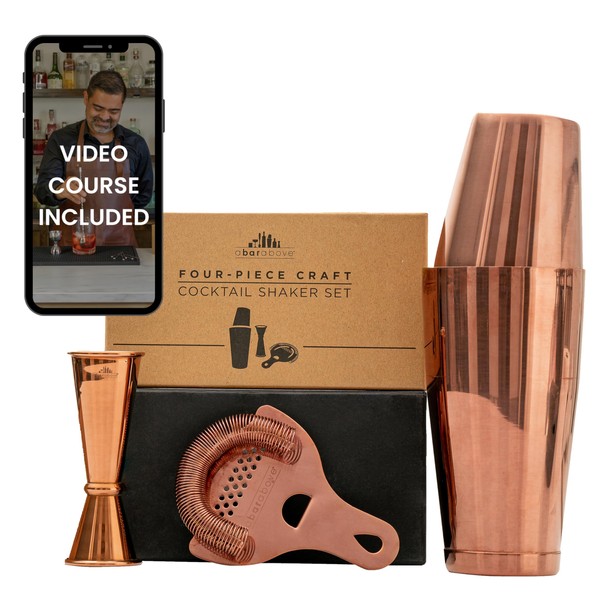 A Bar Above 4-Piece Cocktail Shaker Set, for Professional and