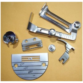 Generic INDUSTRIAL SEWING MACHINE PLATE FEEDER GUIDE FOOT SET CONSEW JUKI BROTHER SINGER