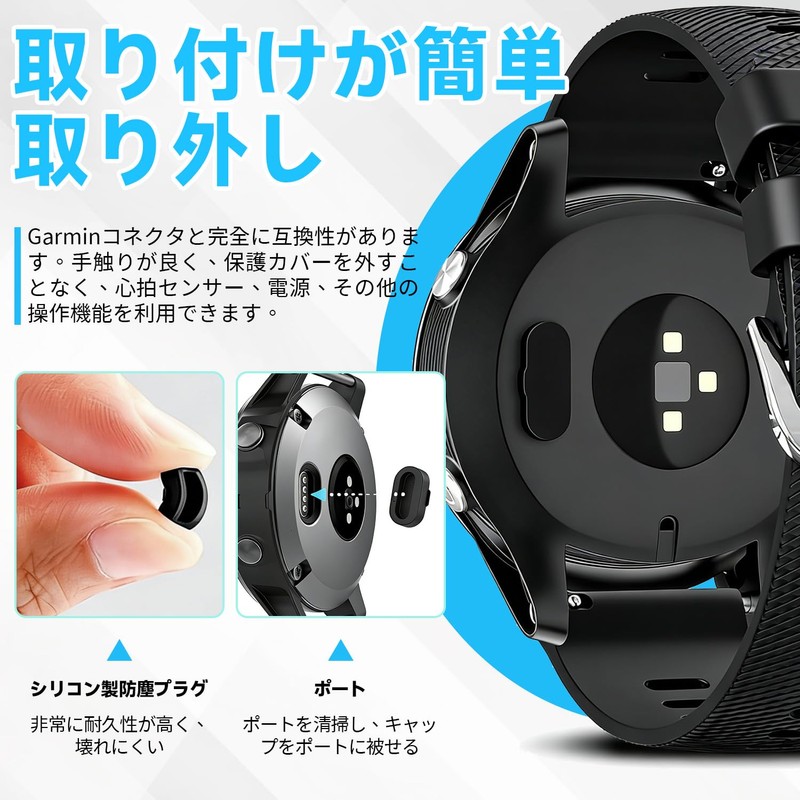 VEAGIA For ガーミン GARMIN 防塵プラグ カラフル 10個入 シリコン製 充電端子カバー 防埃
