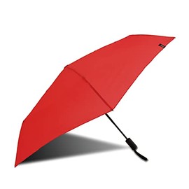 KiU (2024) K178-916 Rain Umbrella, Automatic Open/Close, Ultra Lightweight, For Both Sunny and Rainy, Unisex, Folding Umbrella, Airlight, Auto Safety Closer Umbrella, Red, 21.7 inches (55 cm)