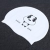 2Pcs Silicone Swimming Cap Hat Cartoon Cute Universal Type for