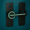 Barn Door Lock, Bolt Latch,Heavy Duty Gate,90 Degree Luminous Sliding