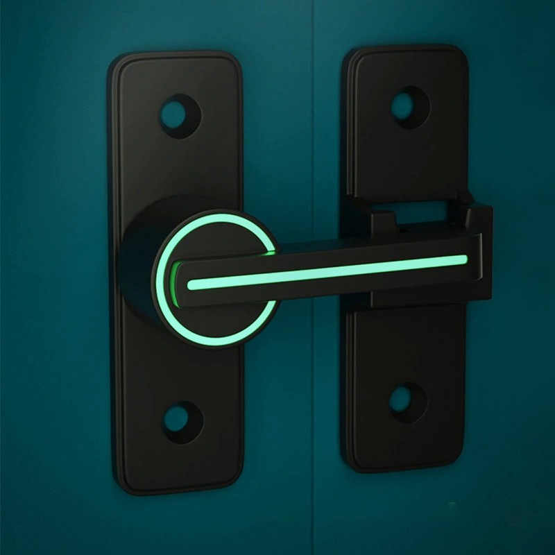 Barn Door Lock, Bolt Latch,Heavy Duty Gate,90 Degree Luminous Sliding