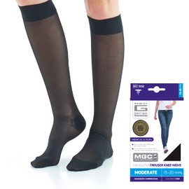 Neo G Energizing Compression Socks for Women Circulation - for spider or varicose veins, swollen legs, feet, ankles, tired and aching legs - Black - L