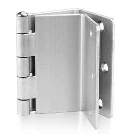 Haidms 6 Pack Offset Hinges 3.5 Inch Satin Nickel Swing Clear Offset Door Hinge with 1/4'' Radius Corner for Heavy Duty Exterior Interior Doors
