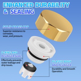 Boltigen Outdoor Faucet Repair Kit, Vacuum Breaker Outside Faucet Set for VACVBKX1B, ASSE 1019-A Hose Bib Spigot Replacement Kit for Anti-Siphon Frost-Free Sillcock Valves