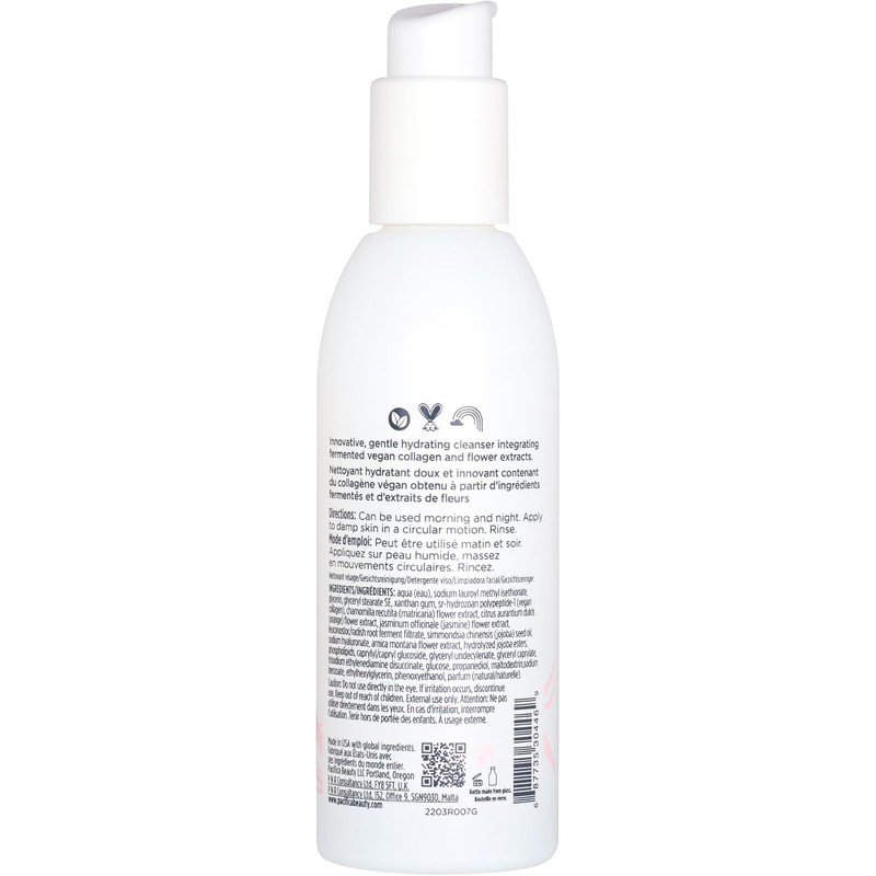 Pacifica Vegan Cream Creamy Gel Cleanser for Unisex, 4.7 Ounce/140