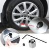 Eqlef® - 8 Pcs Anti-Theft Skull Car Tyre Valve Caps