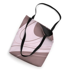 Minimalist Neutral Color Light Maroon Geometric Shapes Tote Bag