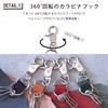 Leathertone 4LT0027 Tochigi Leather Key Case with Carabiner, Made in