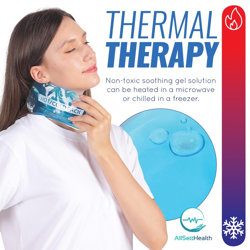 Reusable Hot and Cold Gel Ice Packs for Injuries -