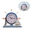 GRIRIW 1Pc Nautical Style Silent Clock Artistic Sailboat Design for