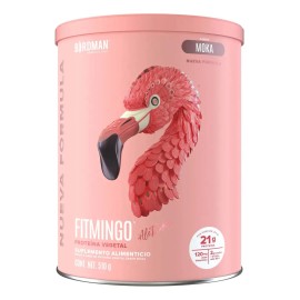 Birdman Fitmingo Proteína Vegana en Polvo | con Inositol, Ácido Hialurónico y Potenciadores de Colágeno | Para Mujer | Sin Lactosa | Moka | 510g