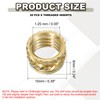 PATIKIL Threaded Inserts M8x6x10mm, 20 Pcs Brass Heat Set Insert